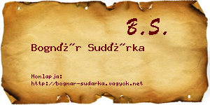 Bognár Sudárka névjegykártya